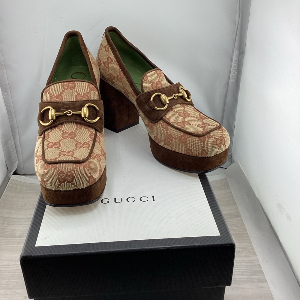 Gucci Women's Platform & Block heels,featuring the horsebit hardware.